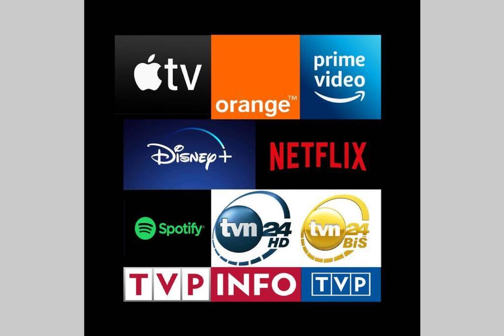 바르샤바 Orange Metro Fast Wifi 1Gbs Big Tv Hbo Appletv 아파트 외부 사진